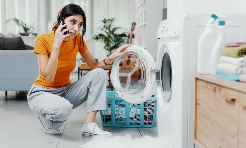 washing machine leaking