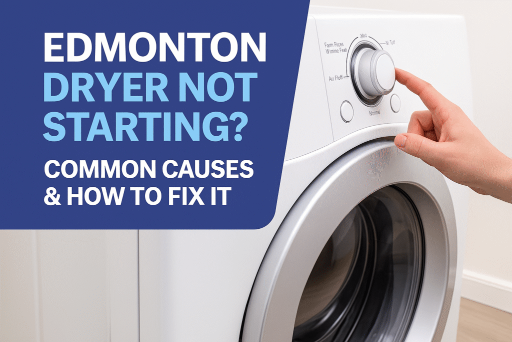 Edmonton Dryer Not Starting? Common Causes & How to Fix It