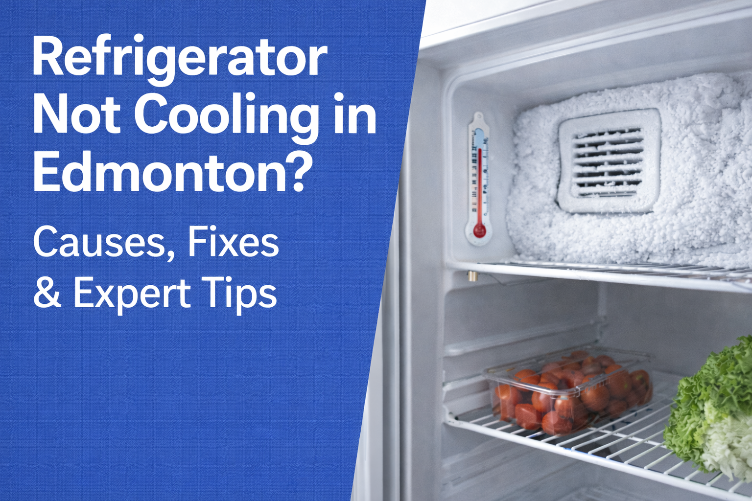 Refrigerator Not Cooling in Edmonton? Causes, Fixes & Expert Tips