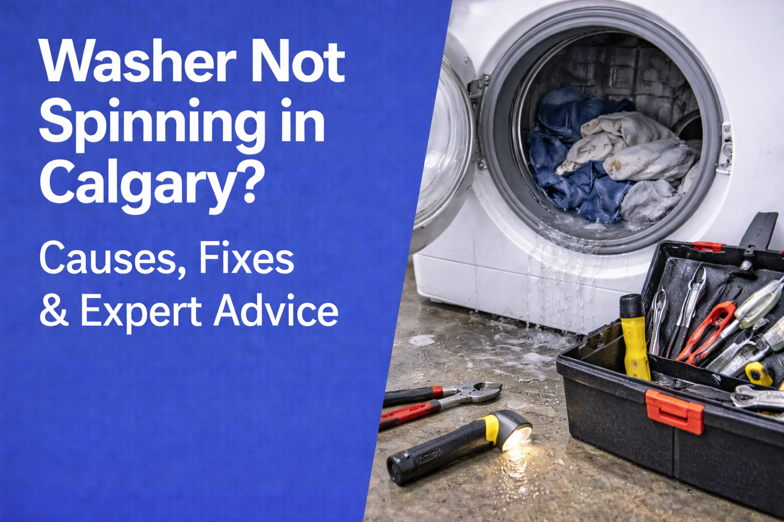 Washer Not Spinning in Calgary? Causes, Fixes & Expert Advice