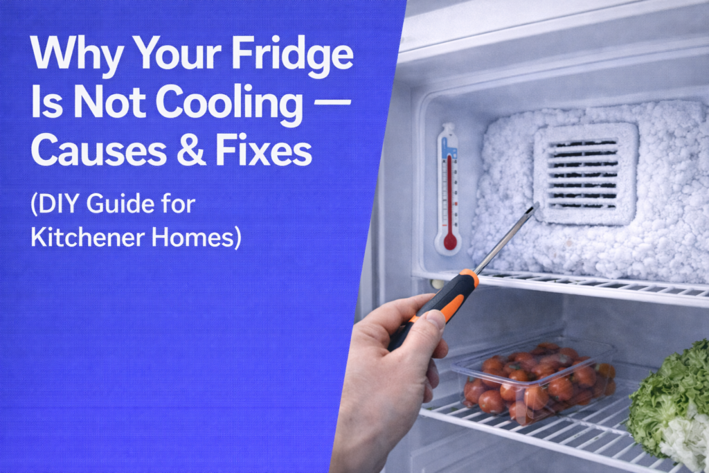 Why Your Fridge Is Not Cooling — Causes & Fixes (DIY Guide for Kitchener Homes)