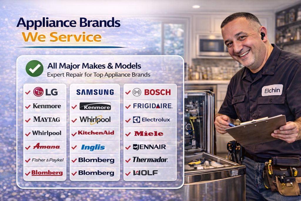 Appliance Brands We Service