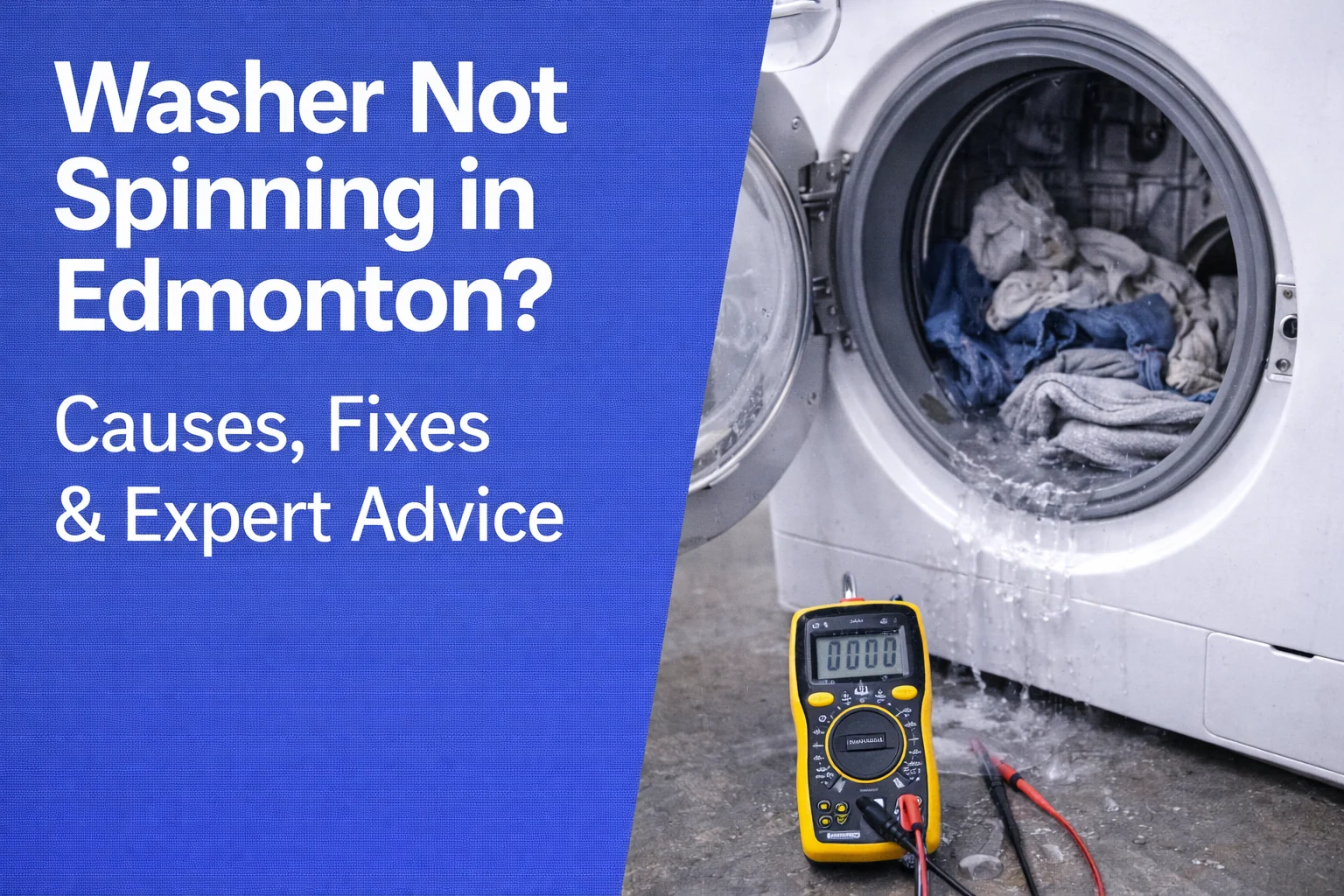 Washer Not Spinning in Calgary? Causes, Fixes & Expert AdviceWasher Not Spinning in Edmonton? Causes, Fixes & Expert Advice