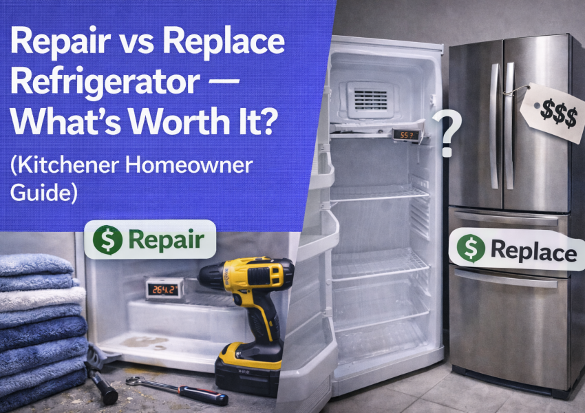 Repair vs Replace Refrigerator — What’s Worth It (Kitchener Homeowner Guide)