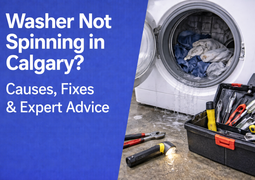 Washer Not Spinning in Calgary? Causes, Fixes & Expert Advice