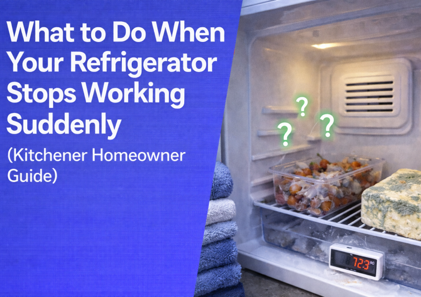 What to Do When Your Refrigerator Stops Working Suddenly (Kitchener Homeowner Guide)